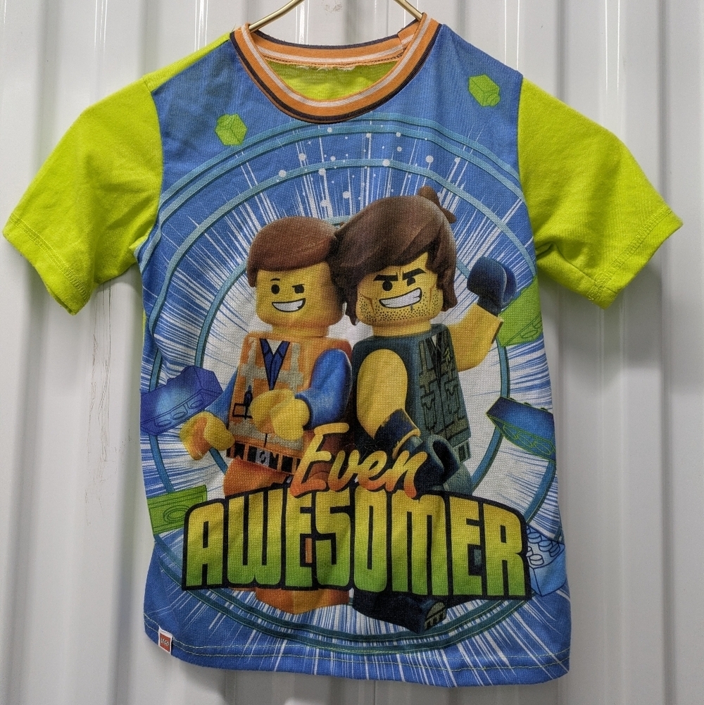 LEGO Even Awesomer Blue and Lime T-Shirt
